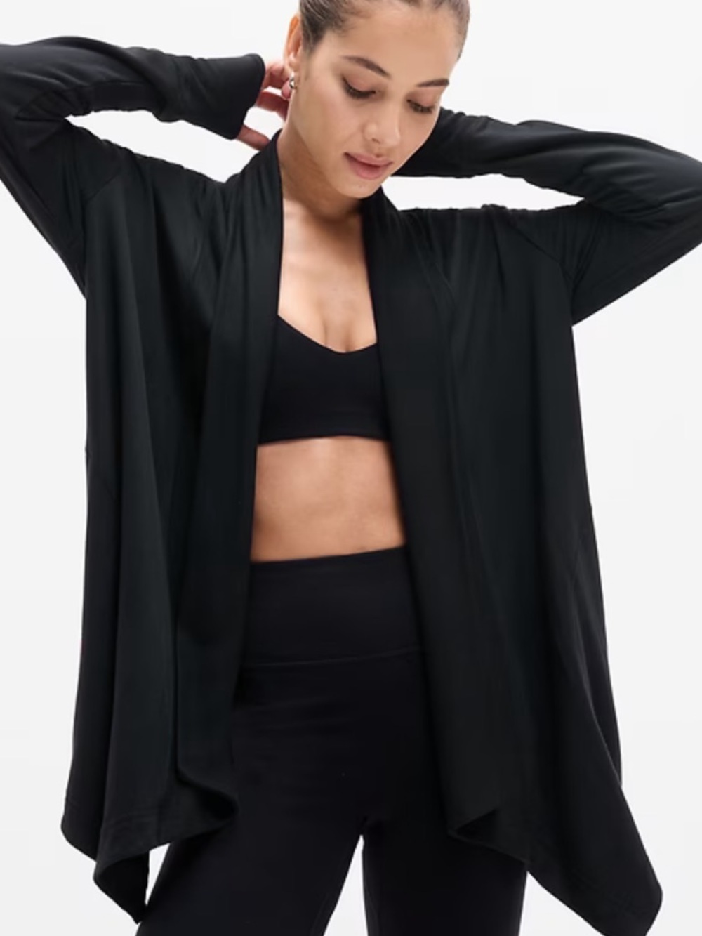 Athleta Pranayama Restore Wrap Size XS Black